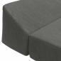 Preview: Klappsofa Bett Dunkelgrau 120 x 60 x 49 cm Stoff