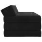 Preview: Klappsofa Bett Schwarz 120 x 60 x 49 cm Stoff