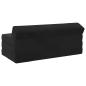 Preview: Klappsofa Bett Schwarz 120 x 60 x 49 cm Stoff