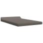 Preview: Klappsofa Bett Hellgrau 120 x 60 x 49 cm Stoff