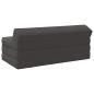Preview: Klappsofa Bett Dunkelgrau 120 x 60 x 49 cm Stoff