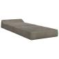 Preview: Klappsofa Bett Hellgrau 60 x 70 x 41 cm Stoff