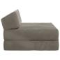 Preview: Klappsofa Bett Hellgrau 60 x 70 x 41 cm Stoff