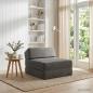 Preview: ARDEBO.de - Klappsofa Bett Dunkelgrau 60 x 70 x 41 cm Stoff