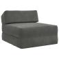Preview: Klappsofa Bett Dunkelgrau 60 x 70 x 41 cm Stoff