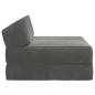 Preview: Klappsofa Bett Dunkelgrau 60 x 70 x 41 cm Stoff