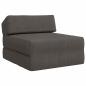 Preview: Klappsofa Bett Dunkelgrau 60 x 70 x 41 cm Stoff