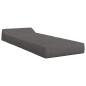 Preview: Klappsofa Bett Dunkelgrau 60 x 70 x 41 cm Stoff