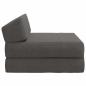 Preview: Klappsofa Bett Dunkelgrau 60 x 70 x 41 cm Stoff