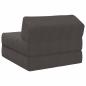 Preview: Klappsofa Bett Dunkelgrau 60 x 70 x 41 cm Stoff