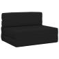 Preview: Klappsofa Bett Schwarz 70 x 72 x 60 cm Stoff