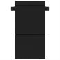 Preview: Klappsofa Bett Schwarz 70 x 72 x 60 cm Stoff