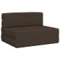 Preview: Klappsofa Bett Taupe 70 x 72 x 60 cm Stoff