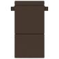 Preview: Klappsofa Bett Taupe 70 x 72 x 60 cm Stoff