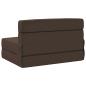 Preview: Klappsofa Bett Taupe 70 x 72 x 60 cm Stoff