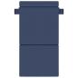 Preview: Klappsofa Bett Blau 70 x 72 x 60 cm Stoff