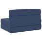Preview: Klappsofa Bett Blau 70 x 72 x 60 cm Stoff