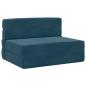 Preview: Klappsofa Bett Blau 70 x 72 x 60 cm Stoff