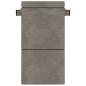 Preview: Klappsofa Bett Hellgrau 70 x 72 x 60 cm Stoff