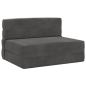 Preview: Klappsofa Bett Dunkelgrau 70 x 72 x 60 cm Stoff