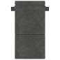 Preview: Klappsofa Bett Dunkelgrau 70 x 72 x 60 cm Stoff