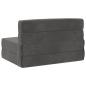 Preview: Klappsofa Bett Dunkelgrau 70 x 72 x 60 cm Stoff
