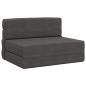 Preview: Klappsofa Bett Dunkelgrau 70 x 72 x 60 cm Stoff