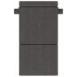 Preview: Klappsofa Bett Dunkelgrau 70 x 72 x 60 cm Stoff