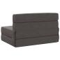 Preview: Klappsofa Bett Dunkelgrau 70 x 72 x 60 cm Stoff