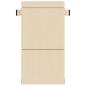 Preview: Klappsofa Bett Creme 70 x 72 x 60 cm Stoff