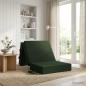 Preview: ARDEBO.de - Klappsofa Bett 75 x 63 x 45 cm Dunkelgrün