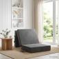 Preview: ARDEBO.de - Klappsofa Bett 75 x 63 x 45 cm Dunkelgrau