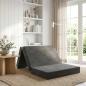 Preview: ARDEBO.de - Klappsofa Bett 90 x 67 x 45 cm Dunkelgrau