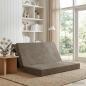 Preview: ARDEBO.de - Klappsofa Bett 120 x 67 x 45 cm Hellgrau