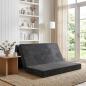 Preview: ARDEBO.de - Klappsofa Bett 120 x 67 x 45 cm Dunkelgrau