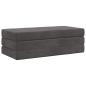 Preview: Klappsofa Bett 120 x 67 x 45 cm Dunkelgrau