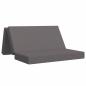 Preview: Klappsofa Bett 140 x 67 x 45 cm Hellgrau