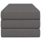 Preview: Klappsofa Bett 140 x 67 x 45 cm Hellgrau