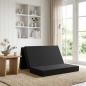 Preview: ARDEBO.de - Klappsofa Bett 140 x 67 x 45 cm Schwarz