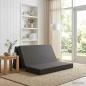 Preview: ARDEBO.de - Klappsofa Bett 160 x 67 x 45 cm Dunkelgrau