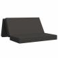 Preview: Klappsofa Bett 160 x 67 x 45 cm Dunkelgrau