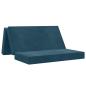 Preview: Klappsofa Bett 160 x 67 x 45 cm Blau