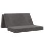 Preview: Klappsofa Bett 160 x 67 x 45 cm Dunkelgrau
