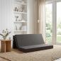 Preview: ARDEBO.de - Klappsofa Bett 180 x 67 x 45 cm Dunkelgrau