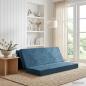 Preview: ARDEBO.de - Klappsofa Bett 180 x 67 x 45 cm Blau