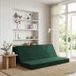 Preview: ARDEBO.de - Klappsofa Bett 180 x 67 x 45 cm Dunkelgrün