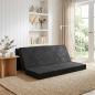 Preview: ARDEBO.de - Klappsofa Bett 180 x 67 x 45 cm Schwarz