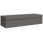 Preview: Klappsofa Bett 200 x 67 x 45 cm Hellgrau