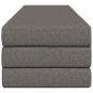 Preview: Klappsofa Bett 200 x 67 x 45 cm Hellgrau
