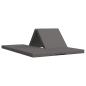 Preview: Klappsofa Bett 140 x 67 x 15 cm Hellgrau